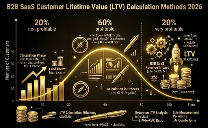 B2B SaaS Customer Lifetime Value (LTV) Calculation Methods 2026: 3 Formulas, Benchmarks by Customer Segment, and the Methodology Pitfalls That Overstate LTV by 40–80%