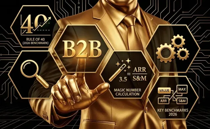 B2B SaaS Rule of 40 and Magic Number Benchmarks 2026: Formulas, Calculation Methodology, and Investor-Grade Benchmarks by Stage