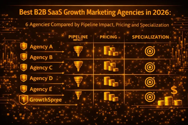 Best B2B SaaS Growth Marketing Agencies in 2026: 6 Agencies Compared by Pipeline Impact, Pricing, and Specialization