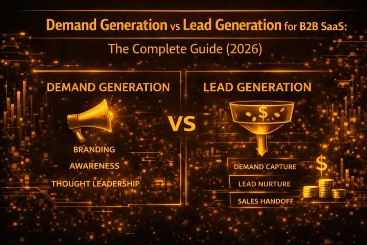 Demand Generation vs Lead Generation for B2B SaaS: The Complete Guide (2026)