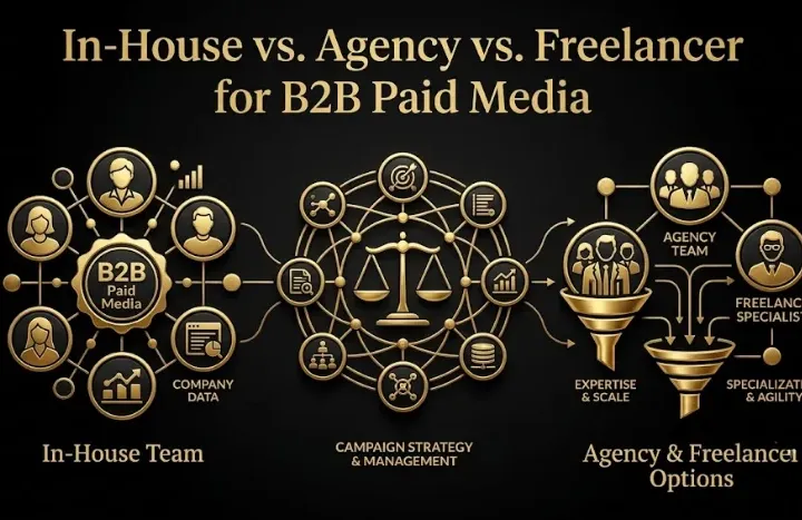 In-House vs. Agency vs. Freelancer for B2B Paid Media