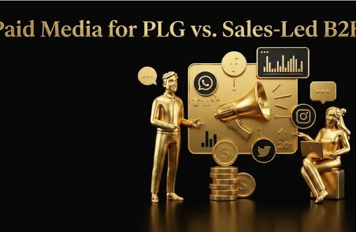 Paid Media for PLG vs. Sales-Led B2B: Two Different Games