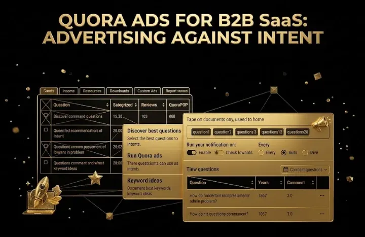 Quora Ads for B2B SaaS: Advertising Against Intent